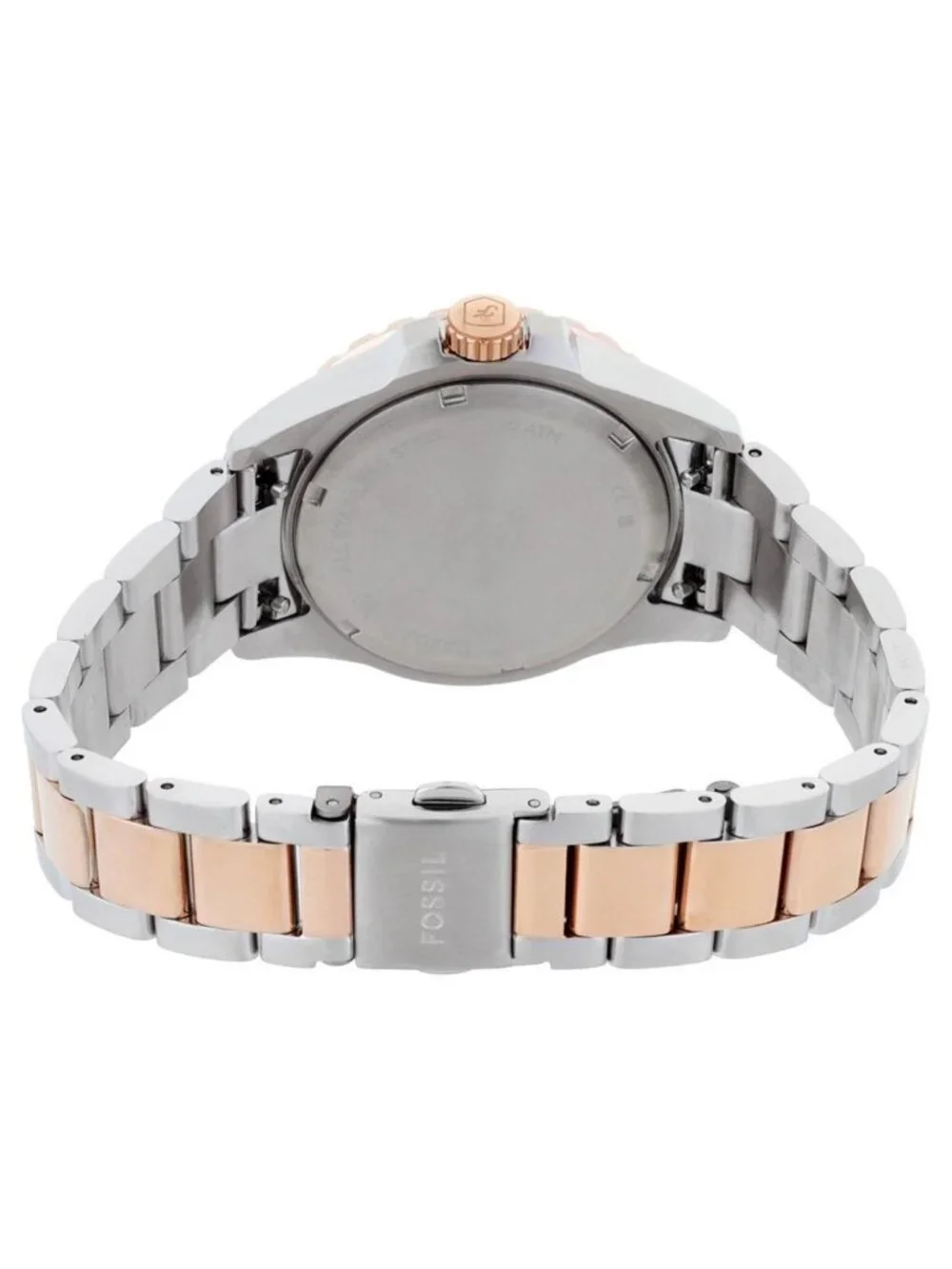 NWT Fossil Blue Dive Quartz Grey Dial Ladies Watch